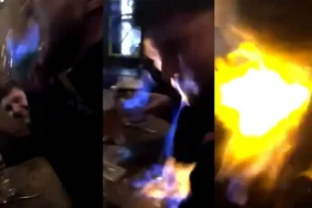 Gast zet zichzelf in de hens met shotje