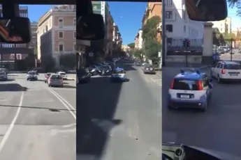 Ierse rugbyers krijgen escorte in Rome