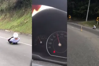 Met je skateboard richting Medellin racen is geen goed idee