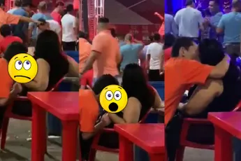 Gast heeft nogal trek in melk tijdens feestje