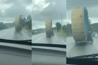 Zwembad vervoeren is nog best tricky