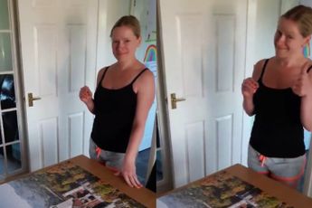 Kelly is na 3 weken puzzelen even helemaal niet blij