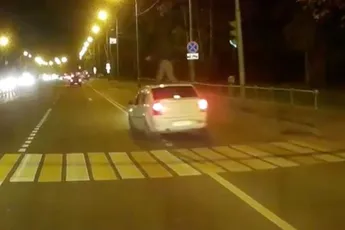 Skate move eruit gooien tijdens aangereden worden