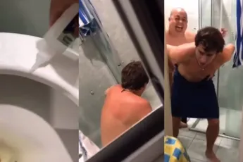 Gemeen geintje met lijm en een toiletbril