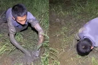 Aal in de modder vangen doe je zo