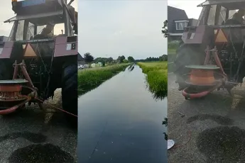 Afkoelen in Overijssel: Wakeboarden met behulp van een trekker