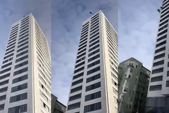 Basejump in Stockholm gaat niet helemaal goed