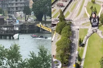 Basejumpen van de Euromast gaat ook weleens mis