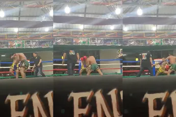 Bokser ligt onder vuur, maar beslist dan de wedstrijd met een harde poffer