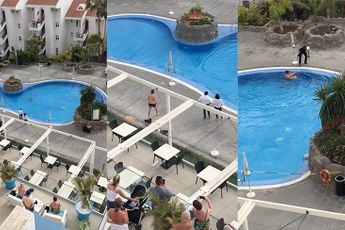 Britse vrouw op Tenerife uit zwembad gesleurd voor negeren regels lockdown