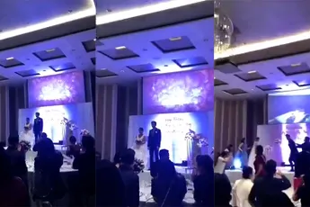 Bruidegom laat video van vreemdgaande bruid zien op trouwerij