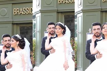 Bruidspaar in Beiroet heeft in paar seconden een hele andere bruidsreportage