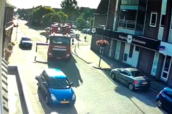 Chauffeur van vuilniswagen in Swalmen is steunbalk vergeten