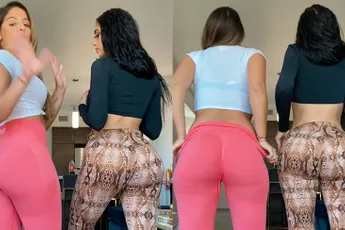 Dames uit Colombia en Mexico laten zien wie grootste achterwerk heeft