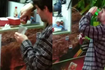 Die laatste druppel was fataal voor dronken droppie
