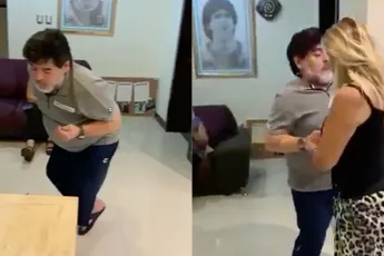 Diego Maradona doet dansje en brengt daarmee nog meer schade toe aan zijn reputatie