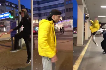 Duitse vechtersbaas doet een trap, maar komt niet zo lekker neer