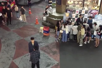 Een straatgevecht in Zuid-Korea is vermakelijk om naar te kijken