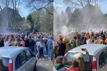 Eindexamenstunt in Bussum is LIT: Zuipen en matten met de politie