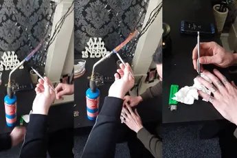 Eventjes de pijn van bloed onder een nagel verlichten