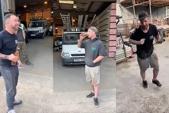 Flesje Schotse whisky naar binnen tikken is toch best zwaar