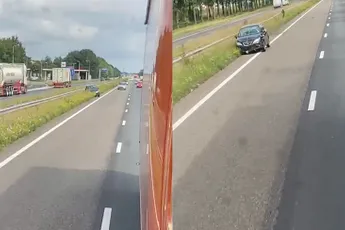 Gaat niet helemaal goed met automobilist in Noord-Brabant