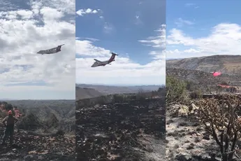 Heikel moment voor piloot van blusvliegtuig