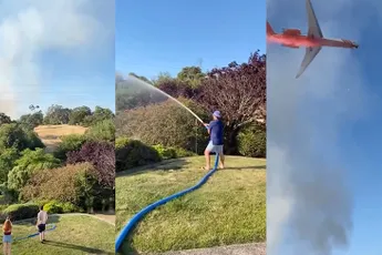 Huis in Californië gered van ondergang door natuurbrand