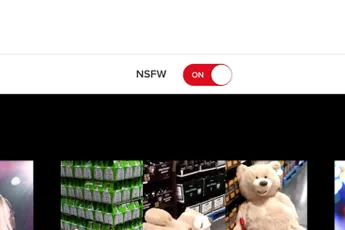 Huishoudelijke mededeling: Vergeet niet om de NSFW knop aan te zetten