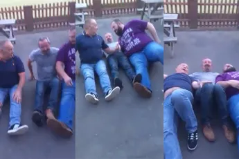 Iemand die roeiboot grap niet kent smerig te grazen genomen