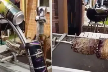 BBQ-masters maken het zich erg gemakkelijk