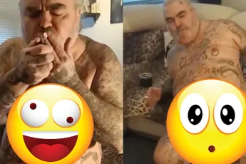 Internet kan definitief uit: Dikke Dennis doet cosplay Fred van Leer video