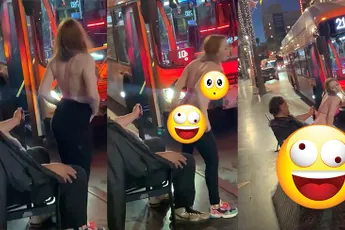 Je bent echt een THOT als je op straat een lapdance geeft