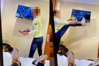 Jongen denkt dat Sightseeing Amsterdam hetzelfde is als hotelkamer slopen