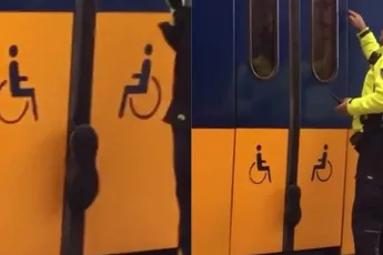 Knopje vinden is hele uitdaging voor medewerker van de NS