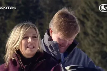 Koning Willy vermaakt zich wel op wintersport