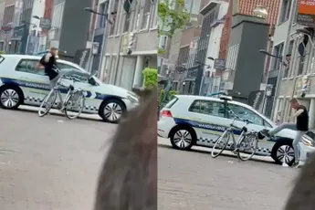 Man in Helmond heeft het te warm en sloopt auto van handhaving