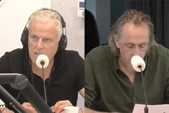 Marcel vindt dat Peter R. de Vries poep praat en legt hem over de knie