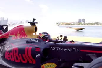 Max Verstappen maakt het strand van Miami Beach onveilig