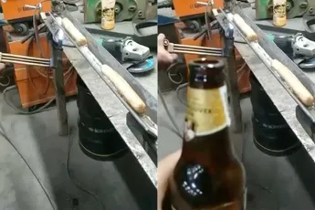 Monteurs hebben frikandel lifehack