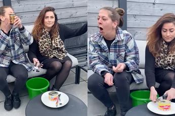 Nederlandse dames wagen zich ook aan de Surströmming uitdaging