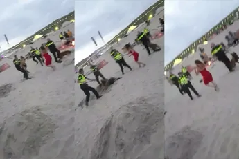 Nieuwe beelden van politieoptreden bij feestje Sweets in Bloemendaal