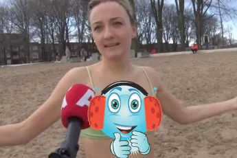 Nieuwjaarsduik in Sloterplas was niet koud