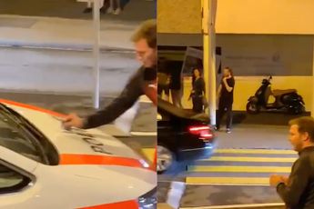 Ondertussen in Zwitserland: Snuif nemen van politieauto kan gewoon hoor