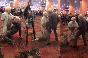 Opa en oma stelen de show op de dansvloer