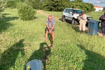 Python in Zuid-Afrika laat zich niet zo gemakkelijk vangen