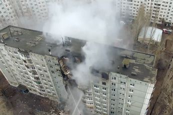 Ramptoerist 2.0: Drone vliegt over flatgebouw waar ontploffing was
