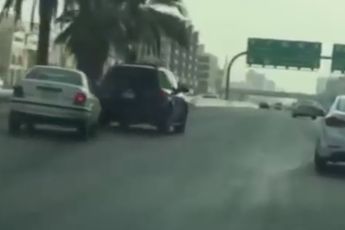 Road Rage in Saudi-Arabië gaat er heftig aan toe