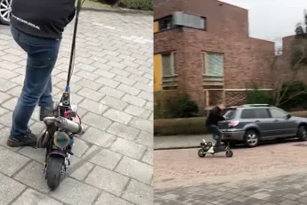 Supersnel klein scootertje als je snel ergens moet zijn