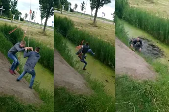 Twee is duidelijk te veel om te slingeren aan touw